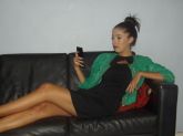 Vestido com decote no busto