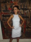 vestido decote nadador